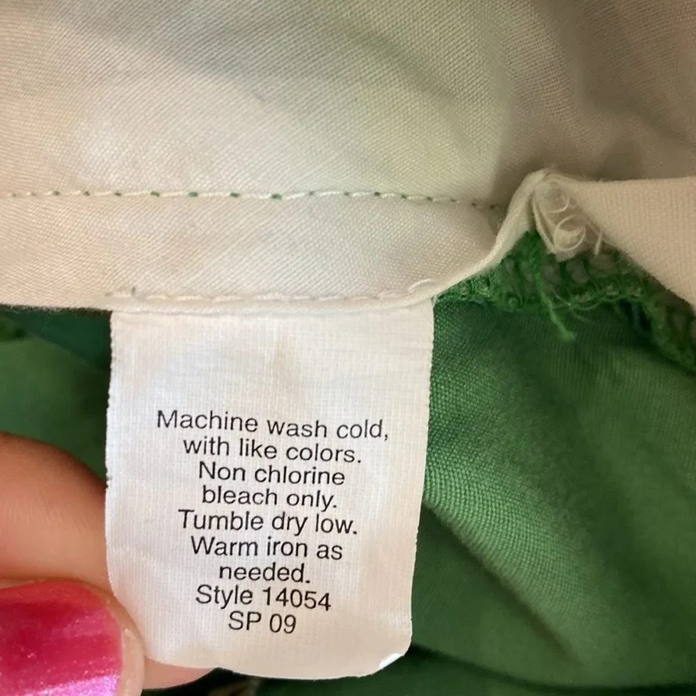 J. Crew 100% Cotton Flat Front Chino Shorts Green Men’s Size 38 10.5” Inseam